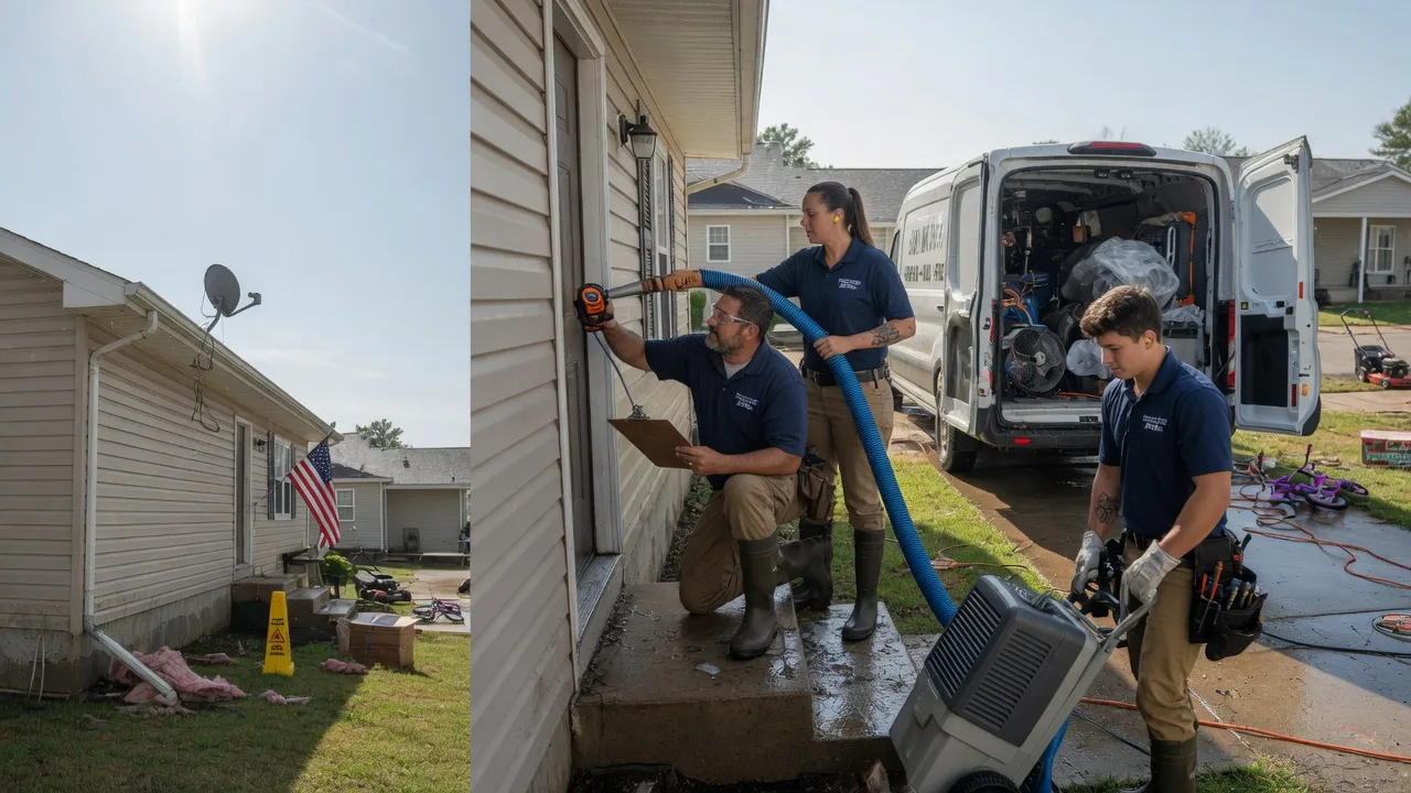 Ceiling Water Damage Restoration in New Burnside, IL near me